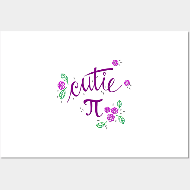 Cutie Pi (Purple) Wall Art by funmaths